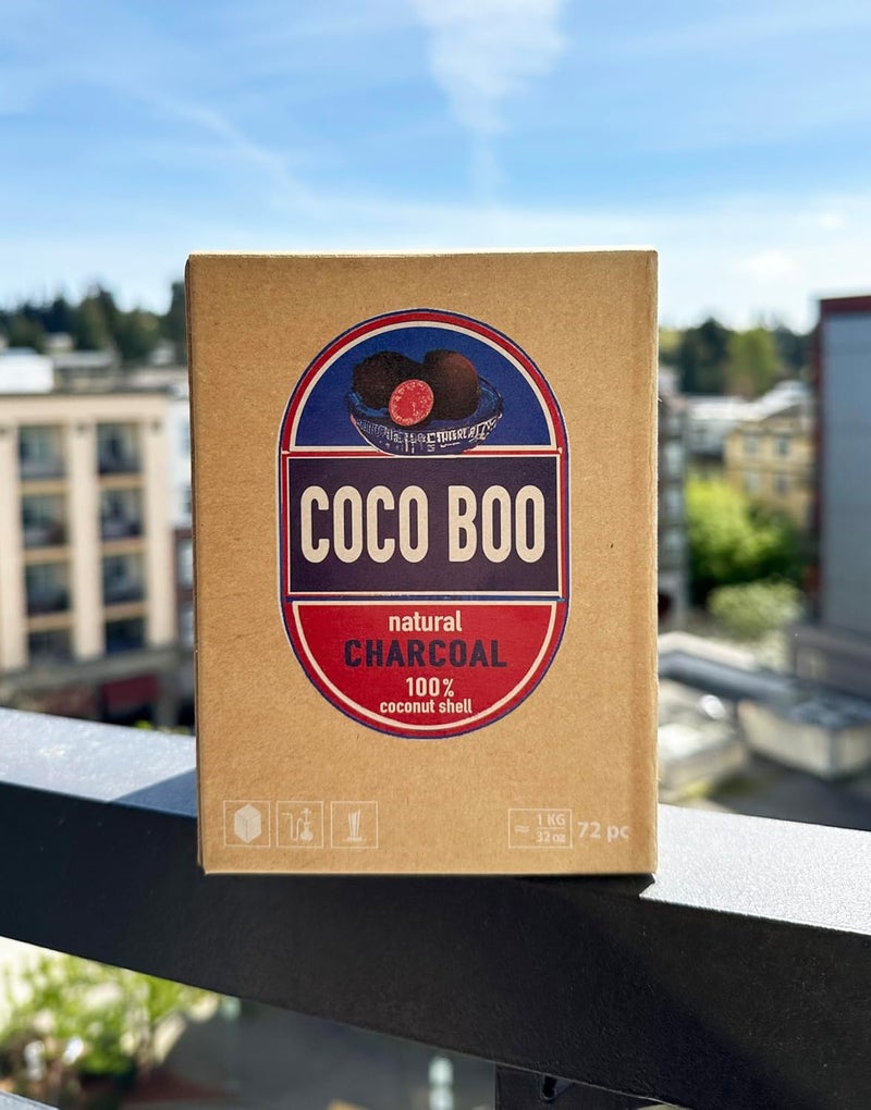 Cocoboo 100% Natural Coconut Charcoal, 72 Large Cubes, Premium Quality, Extended Burning, 25 mm - Image 3